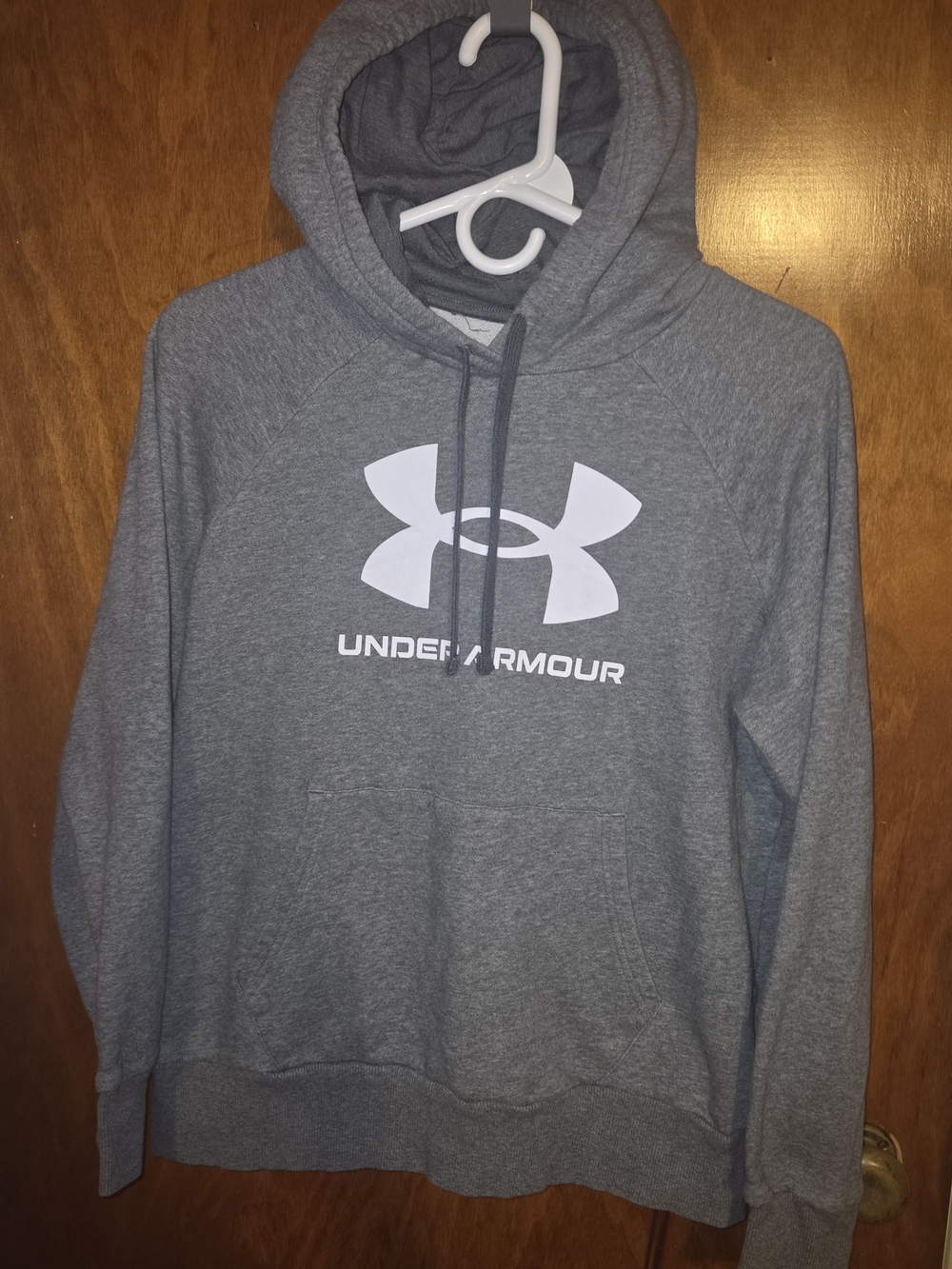 Under Armour Men's Gray Logo Hoodie Sweatshirt